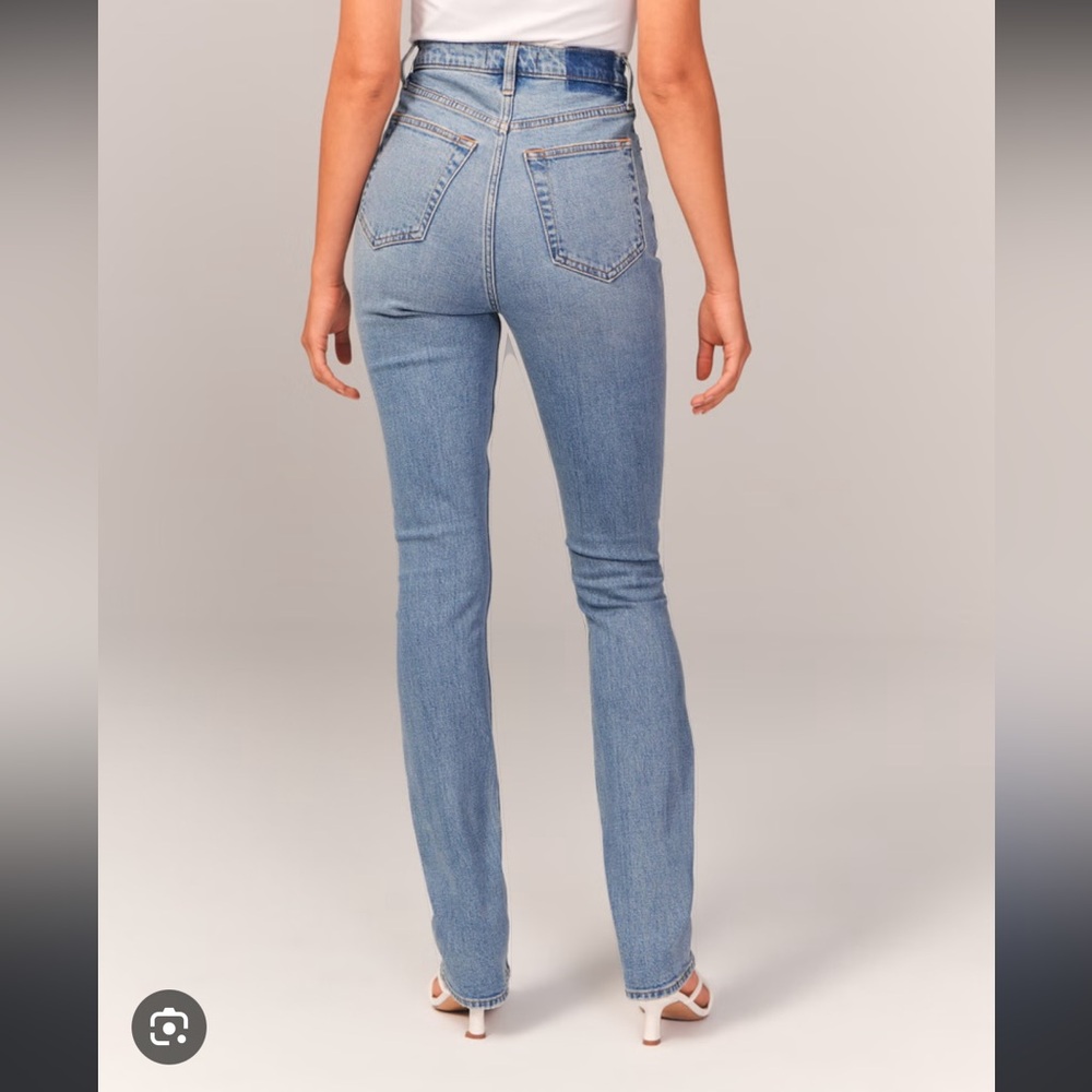 Abercrombie & fitch the 90’s slim straight ultra high rise